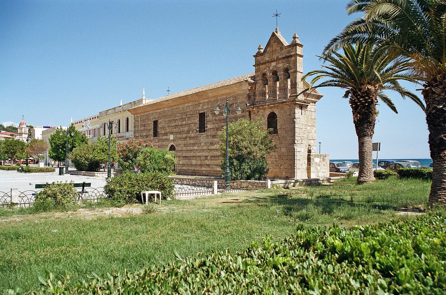 Kościół Agios Nikolaos na nabrzeżu miasta Zakinthos