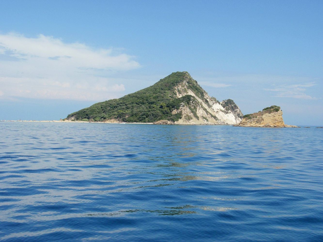 Zatoka Laganas i wysepka Marathonisi